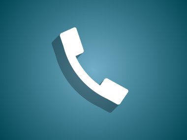 düz bir telefon simgesi