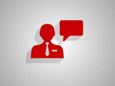 bir adamın düz simgesi