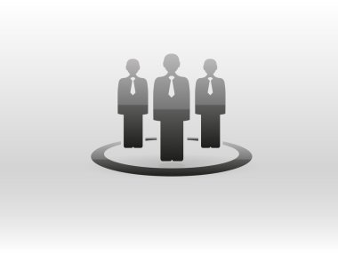 Takım çalışması, düz simgesi