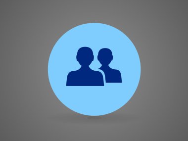 Takım çalışması, düz simgesi