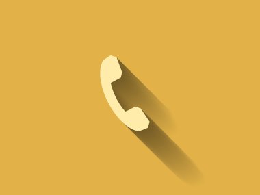 düz bir telefon simgesi