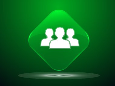 Takım çalışması, düz simgesi