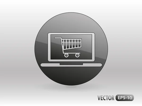 Ícone de compras online — Vetor de Stock