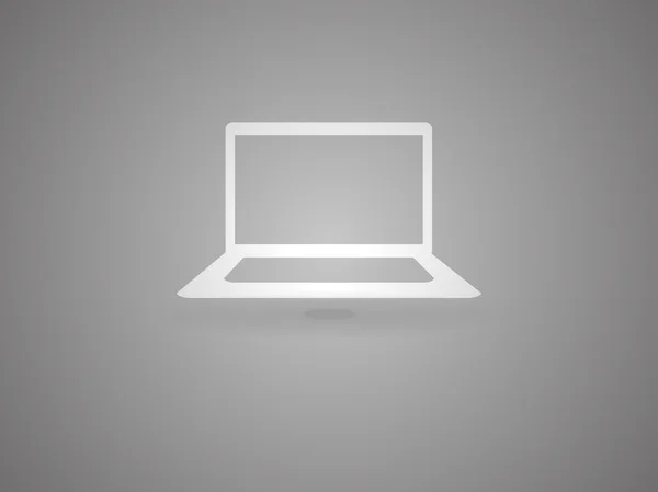 Ploché ikony laptop — Stockový vektor
