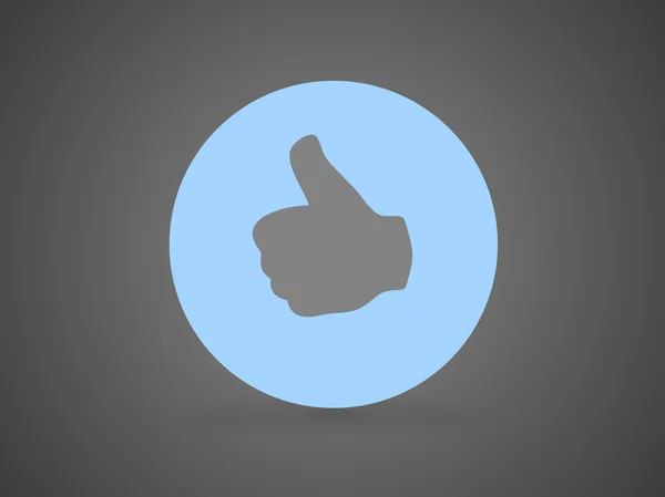 Platte pictogram van cool gebaar — Stockvector