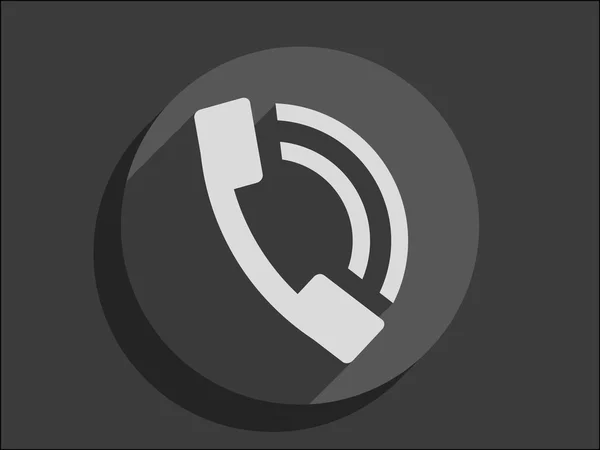 Επίπεδη εικονίδιο του τηλεφώνου — Διανυσματικό Αρχείο