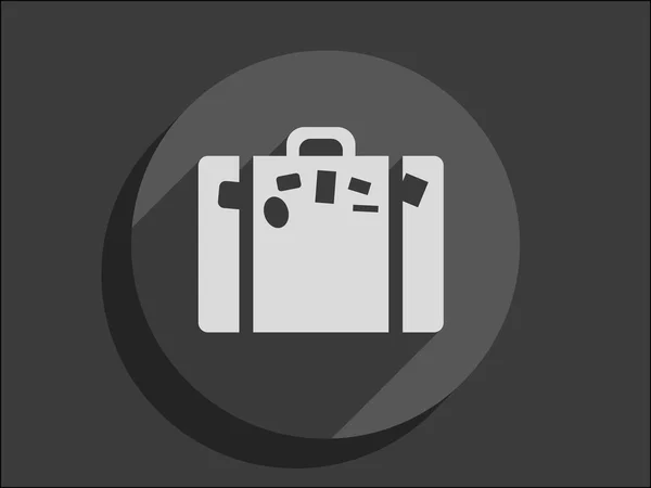 Icono plano de la bolsa — Vector de stock