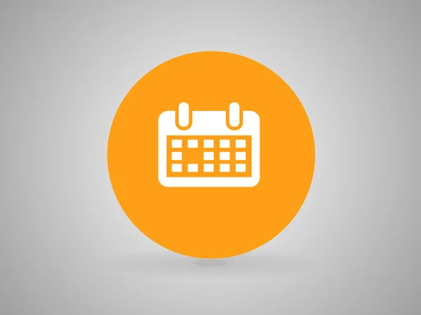 Icono plano del calendario — Vector de stock