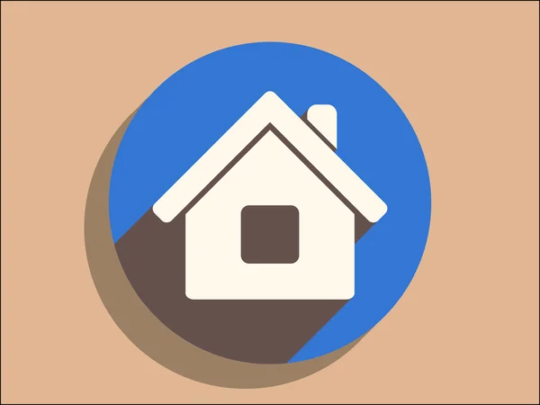 Icono plano del hogar — Vector de stock