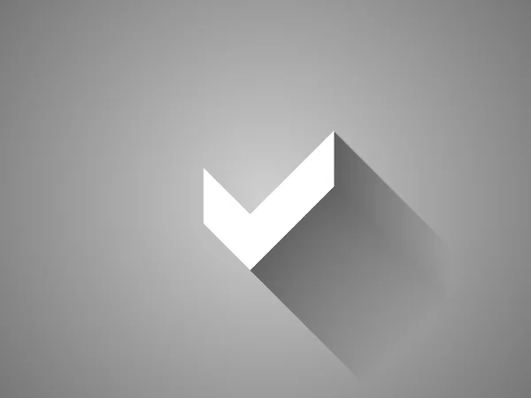 Lapos ikon jelölőnégyzetet — Stock Vector