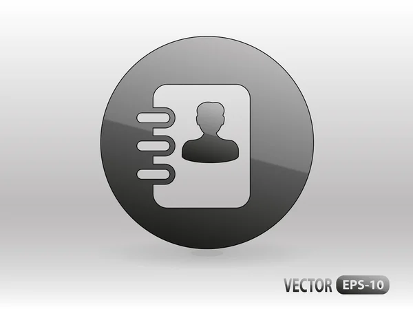 Platte pictogram van telefoon notities — Stockvector