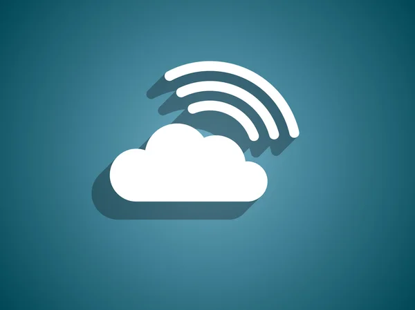 Cloud pictogram — Stockvector