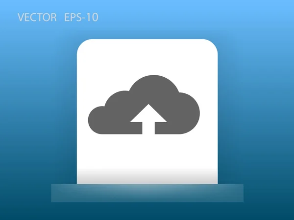 Symbol der Upload-Wolke — Stockvektor