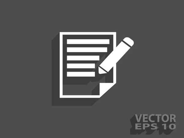 Icono de notas — Vector de stock