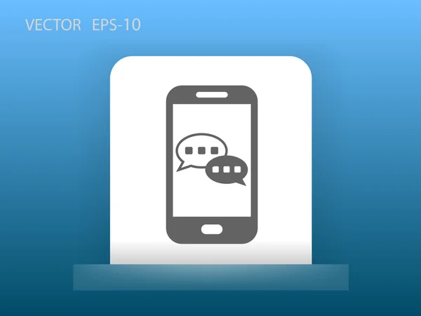 Icono de chat móvil — Archivo Imágenes Vectoriales