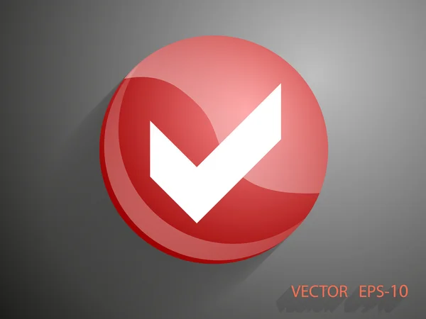 Icon of check box — Stock Vector