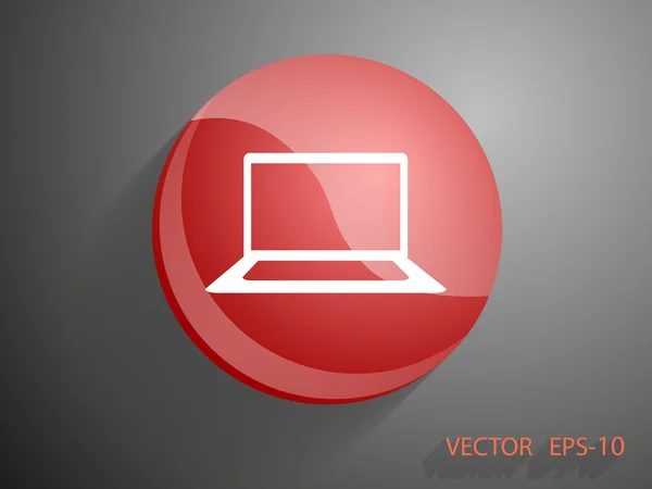 Ícone de Laptop — Vetor de Stock