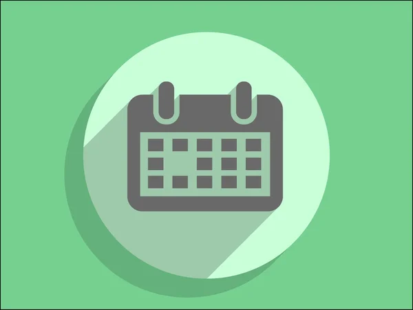 Icono plano del calendario — Vector de stock