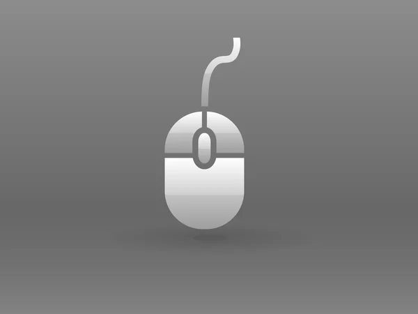 Plochý ikona myši — Stockový vektor