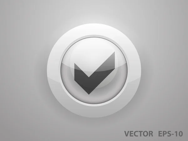 Icono plano de casilla de verificación — Vector de stock