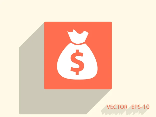 Pictogram van geld — Stockvector