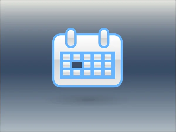 Flache Ikone des Kalenders — Stockvektor