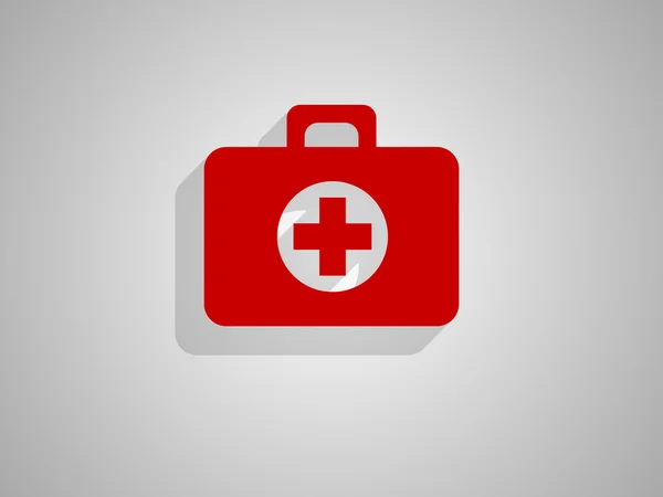 Επίπεδη εικόνα της ambulanse — Διανυσματικό Αρχείο