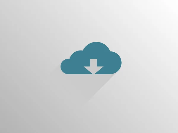 Pictogram van download cloud — Stockvector