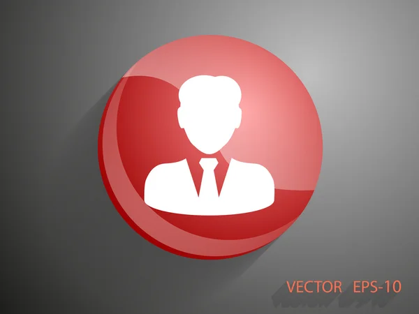 Icono de hombre de negocios — Vector de stock