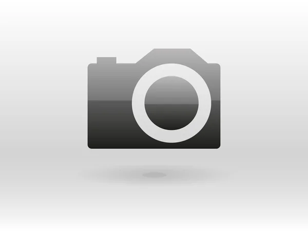 Platte pictogram van een camera — Stockvector