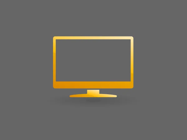 Ploché ikony monitoru — Stockový vektor