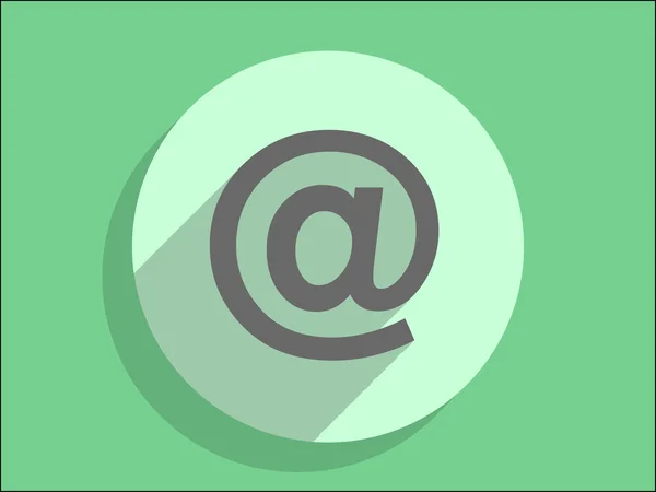 E-postanın düz simgesi — Stok Vektör