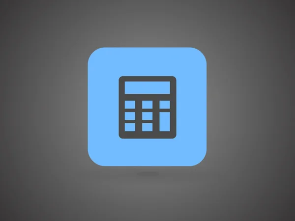 Ícone plano da calculadora — Vetor de Stock