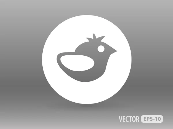 Icono plano de ave — Vector de stock