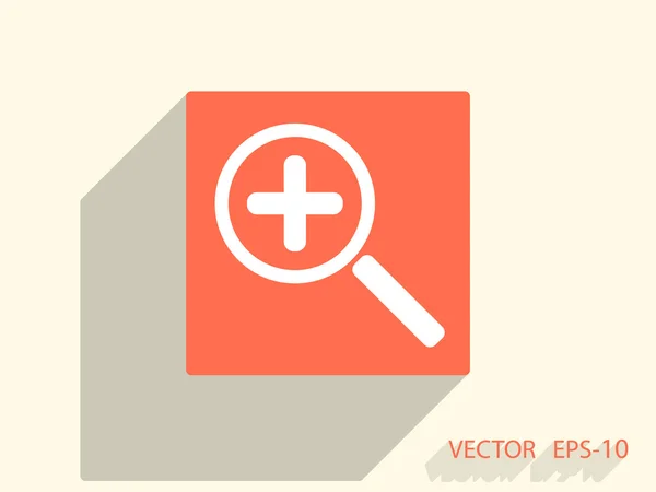 Zoom in pictogram — Stockvector