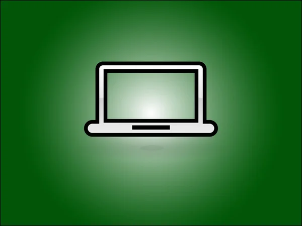 Pictogram van laptop — Stockvector