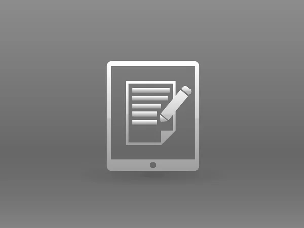 Pictograma note touchpad — Vector de stoc