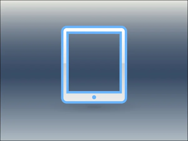 Flache Ikone des Touchpads — Stockvektor