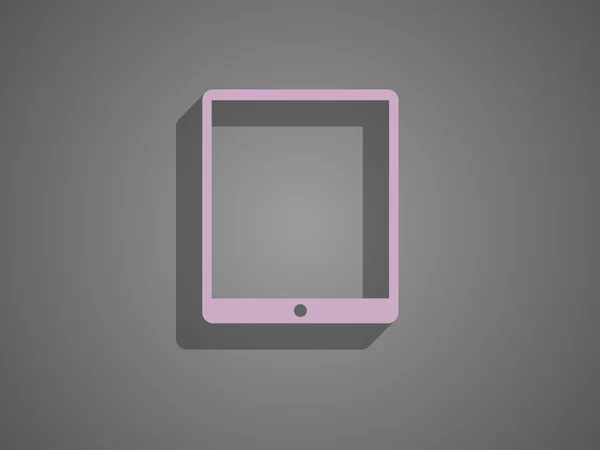 Platte pictogram van touchpad — Stockvector