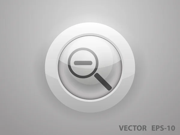 Zoom hacia fuera icono — Vector de stock