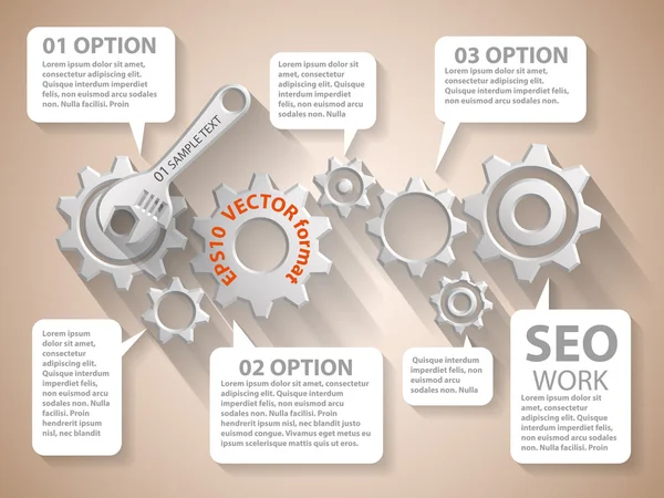 Análisis del sitio web concepto de información de búsqueda — Vector de stock