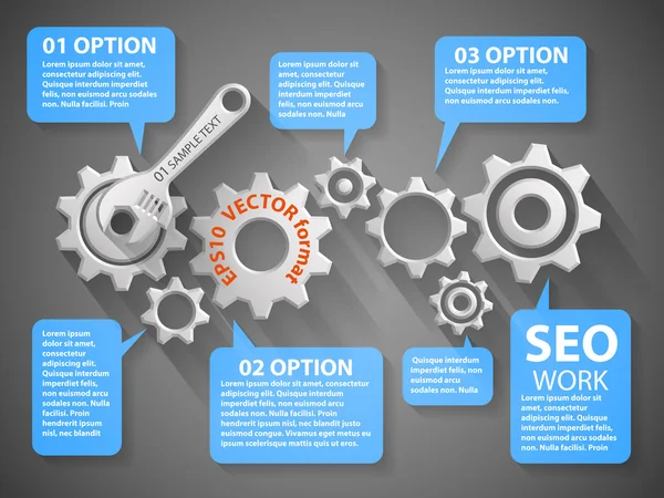 Análisis del sitio web concepto de información de búsqueda — Vector de stock