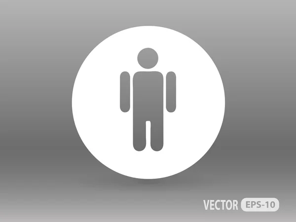 Flat icon of businessman — Stock Vector