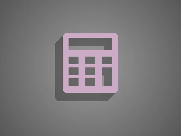 Platte pictogram van calculator — Stockvector