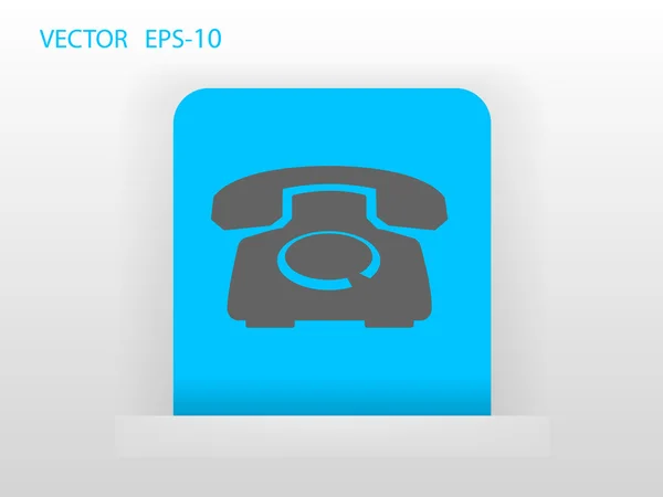 Flat icon of a phone — Stock Vector