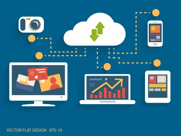 Website analytics search information concept — Stock Vector