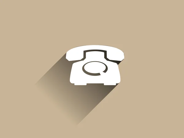 Flaches Symbol eines Telefons — Stockvektor