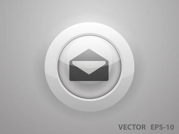 Icona piatta di lettera — Vettoriale Stock