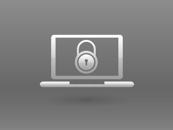 Icône de sécurité Internet — Image vectorielle
