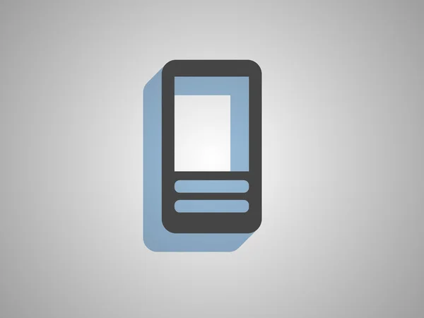 Icono plano del teléfono celular — Vector de stock